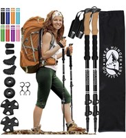 HIKING HUNGER OUTFITTERS ALUMINUM TREKKING POLES