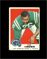 1969 Topps #245 Bob Brown P/F to GD+