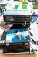 LOT OF MISC ELECTRONICS, DVD PLAYER, VHS PLAYER,