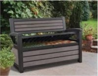 KETER HUDSON 60GAL BROWN STORAGE BENCH