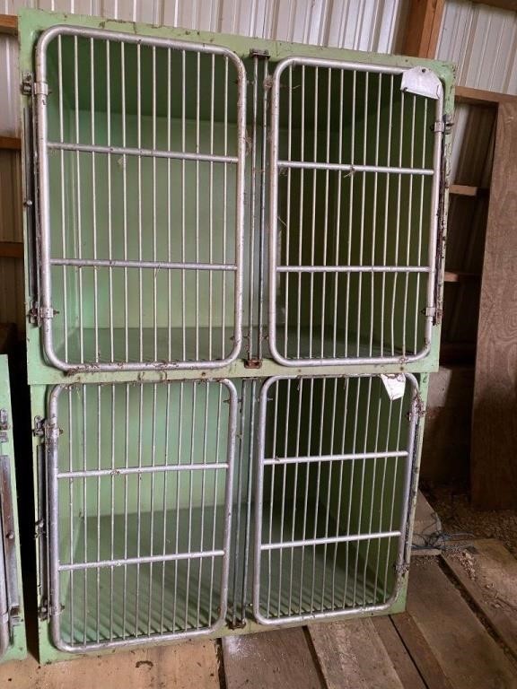 2pcs- kennel cages 48" double door