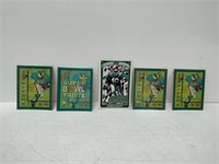 5 collectible super bowl cards