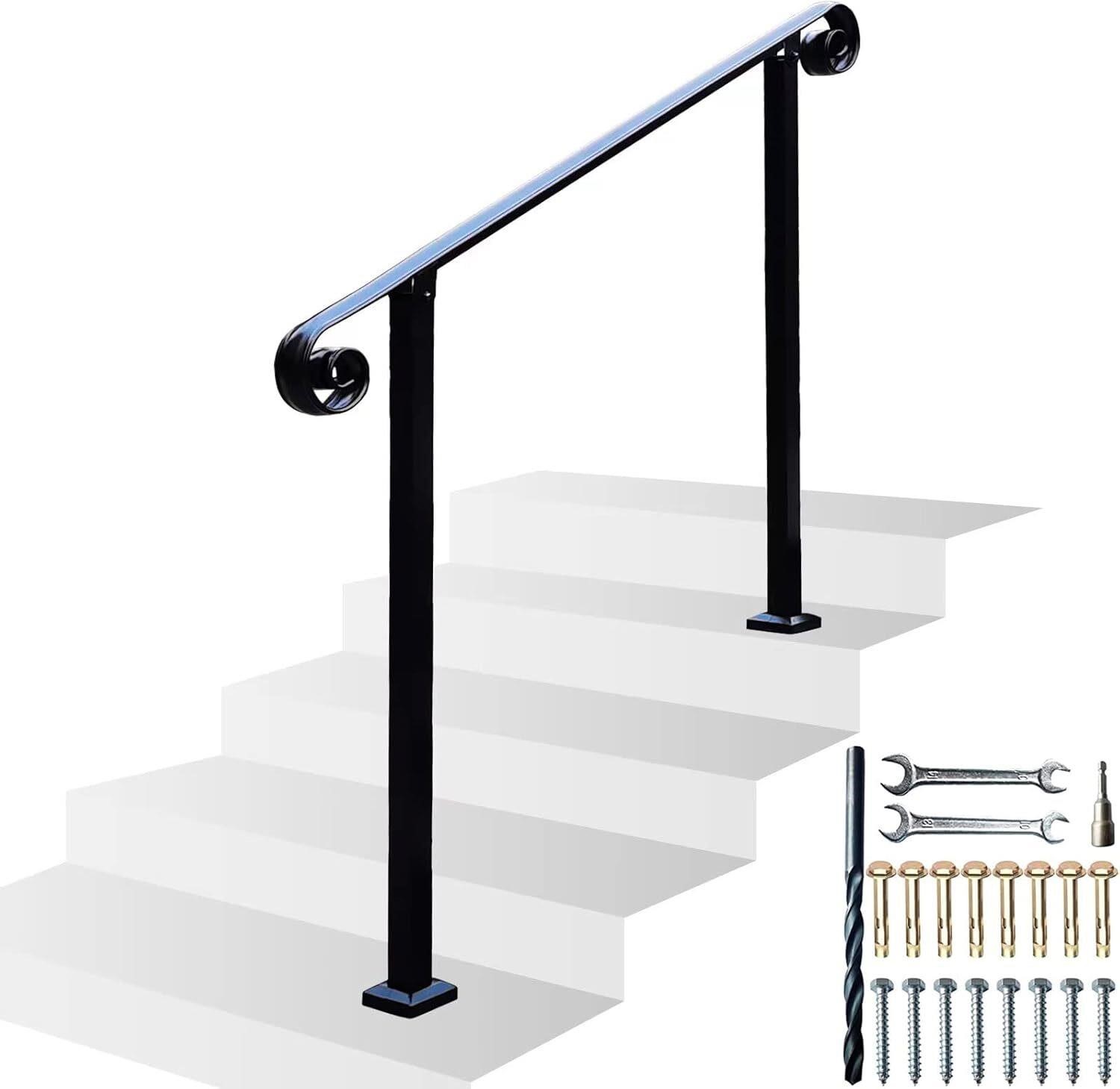 Exterior Stair Railing Kit (3-4 Steps)