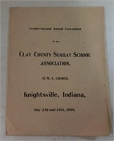 VINTAGE BOOKLET-KNIGHTSTOWN, INDIANA/CLAY COUNTY