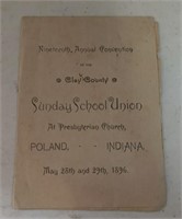 VINTAGE BOOKLET-POLAND, INDIANA