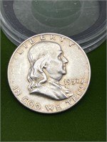 1957 FRANKLIN SILVER HALF DOLLAR