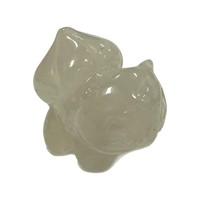 Natural White Quartz Bulbasaur Pokemon Figurine