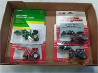 assortment of ERTL 1/64 scale tractors