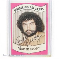 Signed 1982 Wrestling All-Stars #20 Bruiser Brody