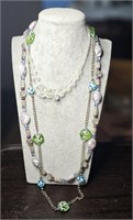 Art Glass & Crystal Beaded Necklaces