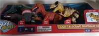 New Set of 3 Dino's w/ Sound & Lights