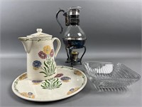 Villeroy and Boch Set & Silverplate Coffee Pot