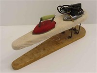 Small Ironing Board and Irons