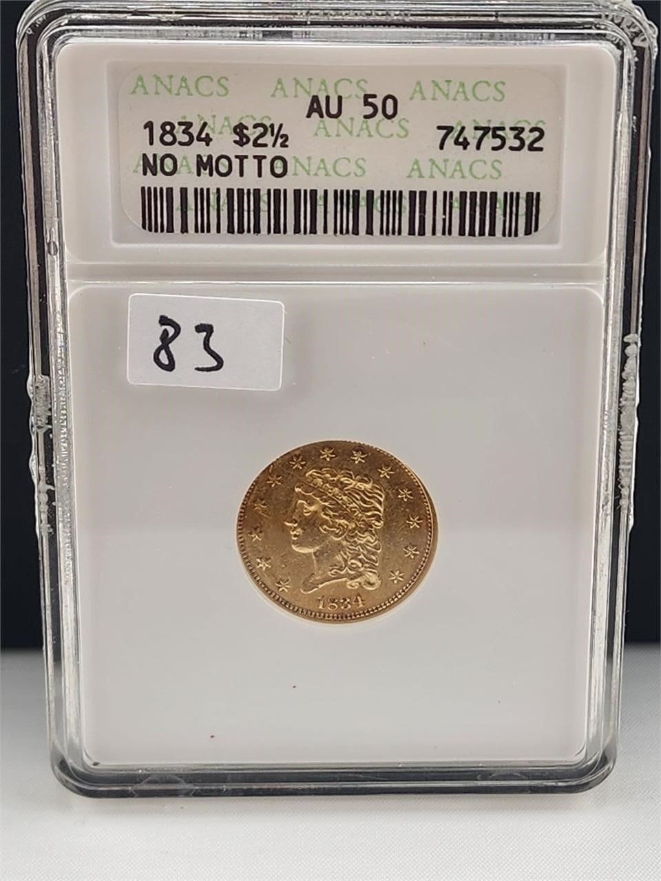 High End Coins- Jewelry- Watches Auction- Live June 8th