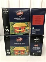 120 PCS K CUP PODS KEURIG TIMOTHY RAINFOREST