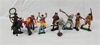 Assorted Soldier & Cowboy Figures, 2 Are Marx