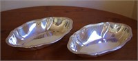 Pair of German 800 silver serving bowls