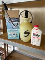 1 gallon sprayer & 3/4 bottle concentrated roundup