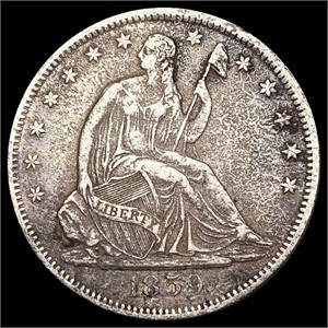 1859-S Seated Liberty Half Dollar CLOSELY