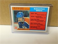 1981-82 OPC Wayne Gretzky #99 Team Leaders Card