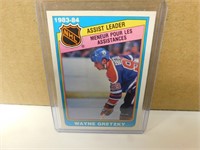 1984-85 OPC Wayne Gretzky #382 Assist Leader Card