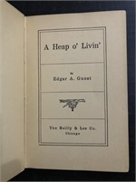 1916 A HEAP OF LIVIN' BY EDGAR A. GUEST