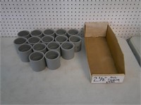 2 1/2" PVC couplers