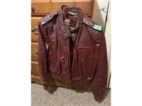 Bermans Leather Jacket Sz 12