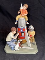 Space Pioneers Norman Rockwell Figurine