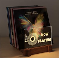 LIGT UP VINYL RECORD STAND