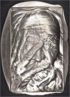 10oz .999 SILVER THINKING MAN BAR