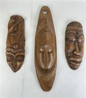 Selection of Carved Wooden Masks
