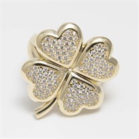10 Kt Yellow Gold Clover Style Ring