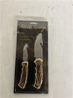 2 PIECE .UNCLE HENRY KNIFE SET WITH SHEATH