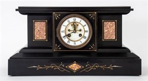 B.J. Cooke's Sons Aesthetic Mantle Clock, 1880s