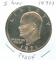 Silver 1971-S Proof Eisenhower Dollar