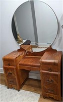 1940's Art Deco Vanity Dresser w Mirror