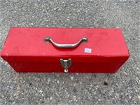 RED METAL TOOL BOX