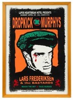 Framed Dropkick Murphys Concert Poster.