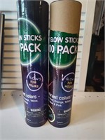 F5) Glow sticks. One unopened. One with over 50