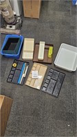 Various Plastic Containers and Desk Trays