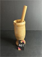 Wooden Mortar & Pestle 3"Dia x 7"H