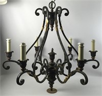 Wrought Iron Look Chandelier