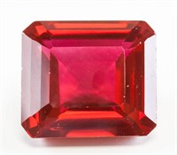 44.75ct Emerald Cut Blood Red Natural Ruby GGL