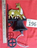 Vintage Cast Iron Mountable Deer Bell