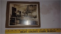 Early photo Swift's meat market butcher shop w ADS