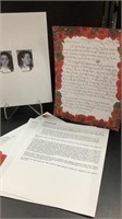 Signed Brittany Holberg death row prison letter