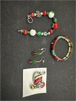 4 Pcs Christmas jewelry