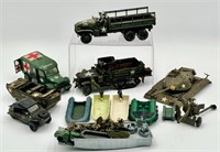 Collection of Plastic Army Vehicles & Boats