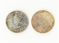 Coin (2) El Salvador Large Crown Size 1895 & 1908